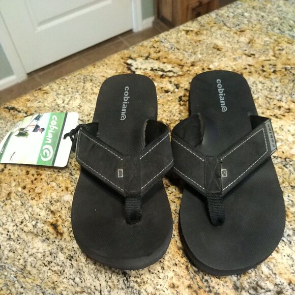 Vtg Man Cobian Maverick 11 Flip Flop Sandal MAV 10-001 Black 100% Original New - Picture 5 of 12